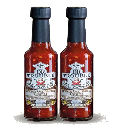 Bundle Deal 2 x 125ml Dr Trouble African Double Oak Smoked Chilli Sauce